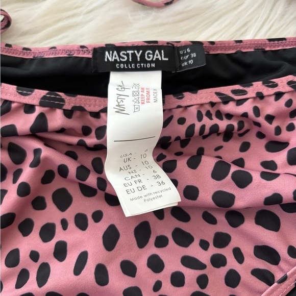 Animal Print Triangle & Strappy Brief Bikini - Picture 2 of 8